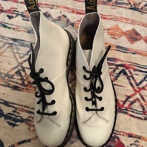 Dr. Martens White Leather Interior